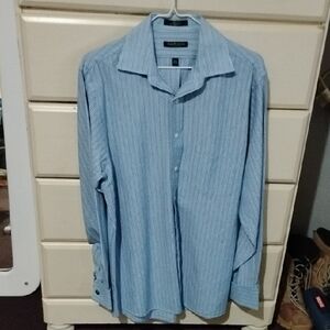 Van Heusen Light Blue Pinstripe Men’s Dress Shirt